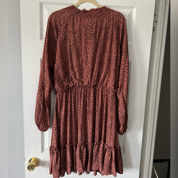 Midi dress with animal print - Picture 3 of 3